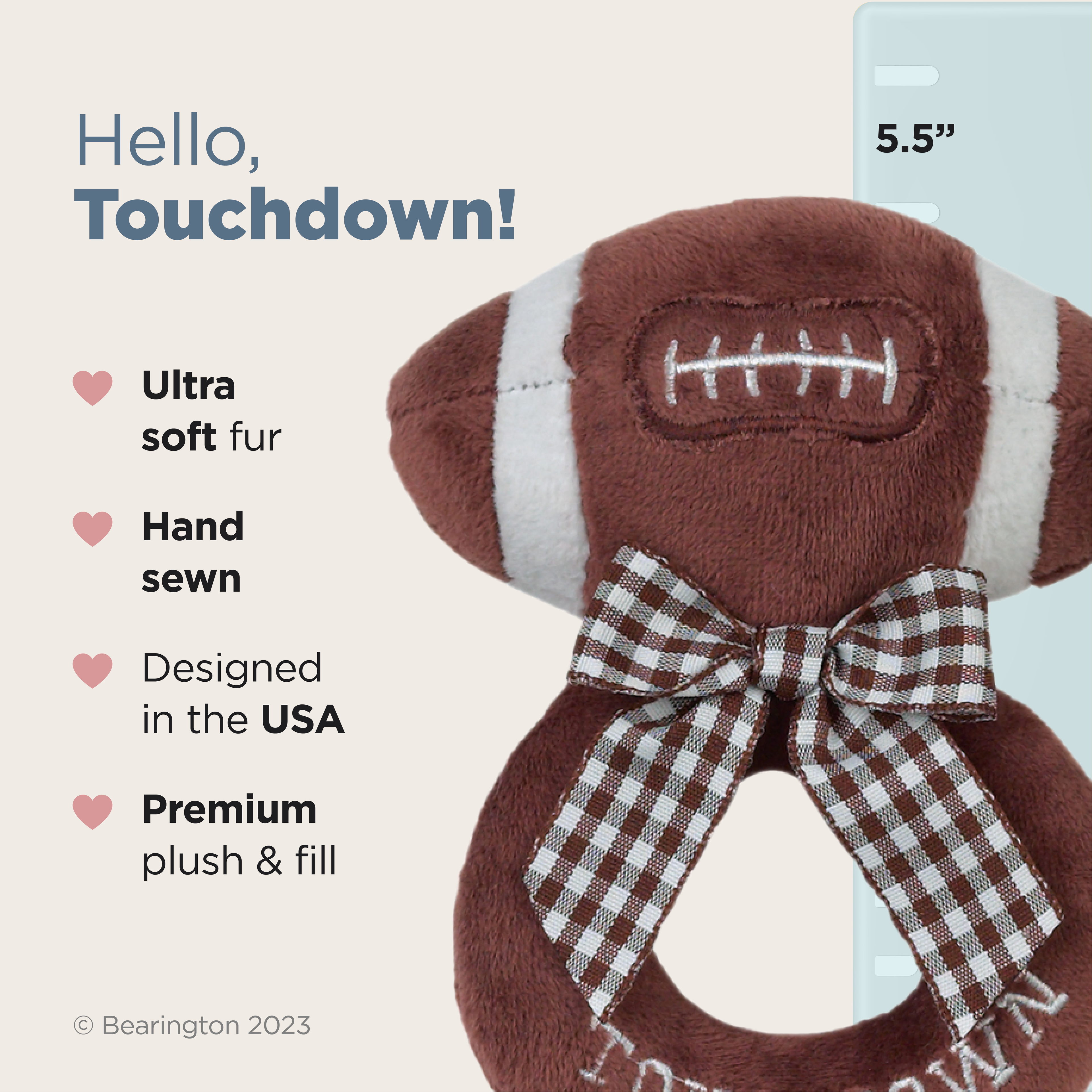 Touchdown Football Ring Rattle