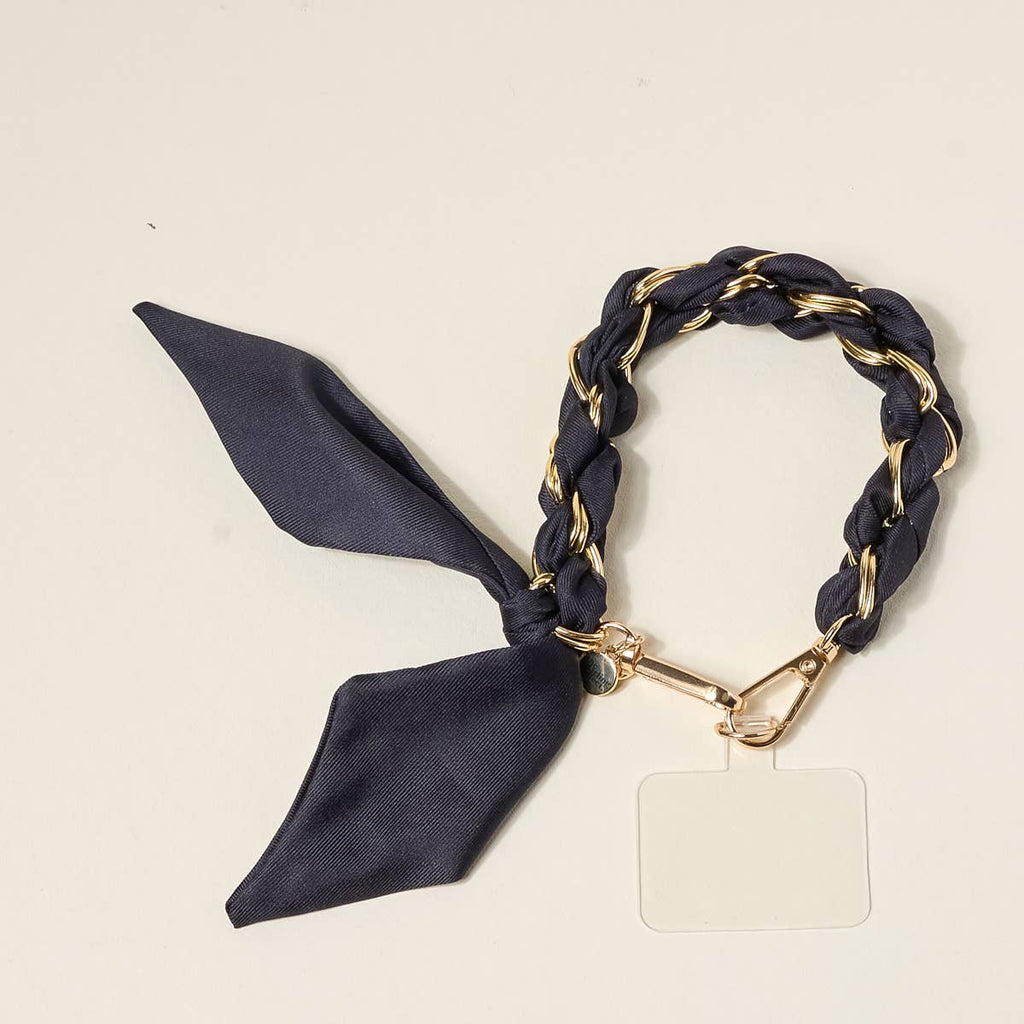 Call Me Later Phone Scarf | Black