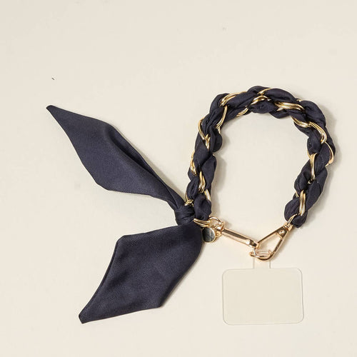 Call Me Later Phone Scarf | Black
