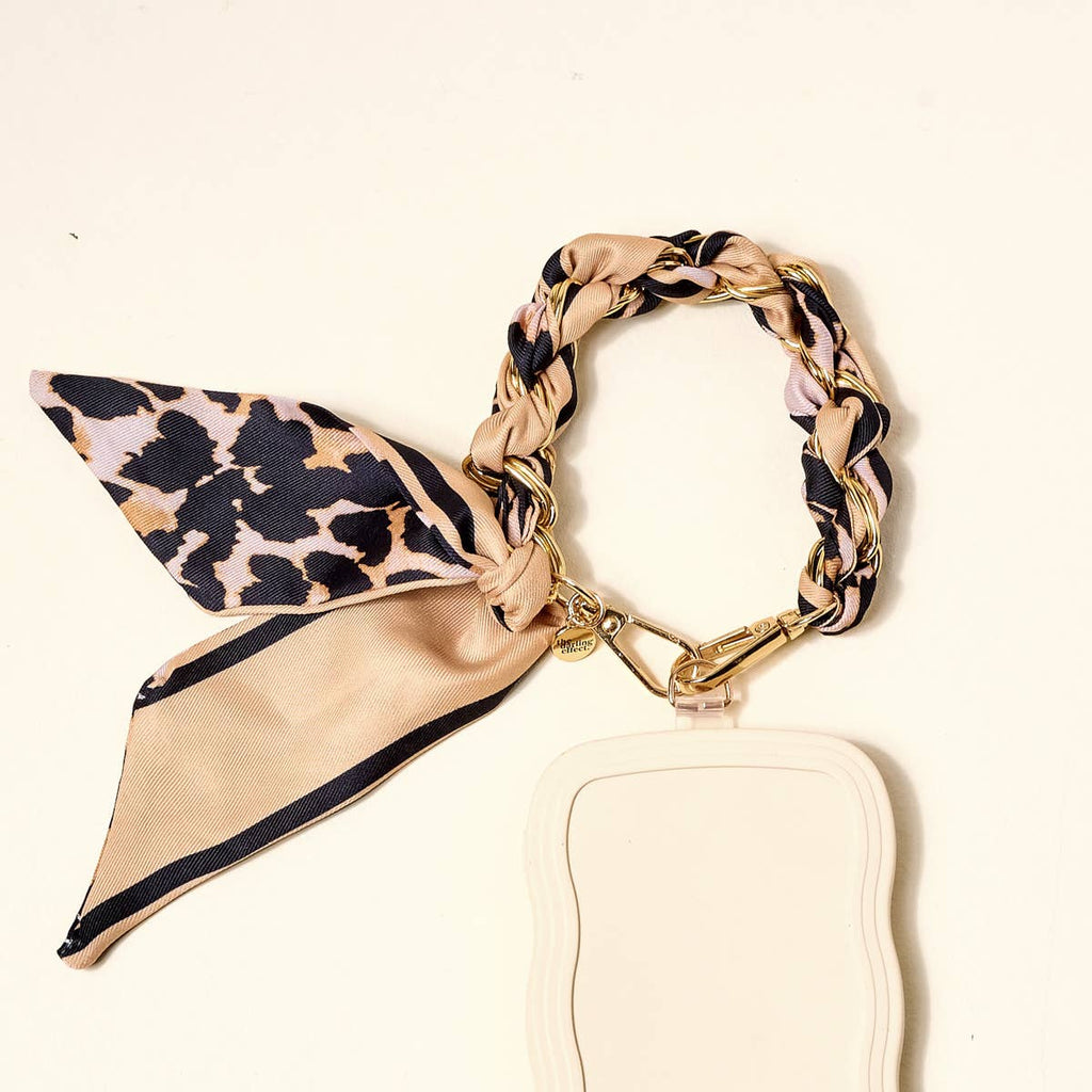 Call Me Later Phone Scarf | Cheetah