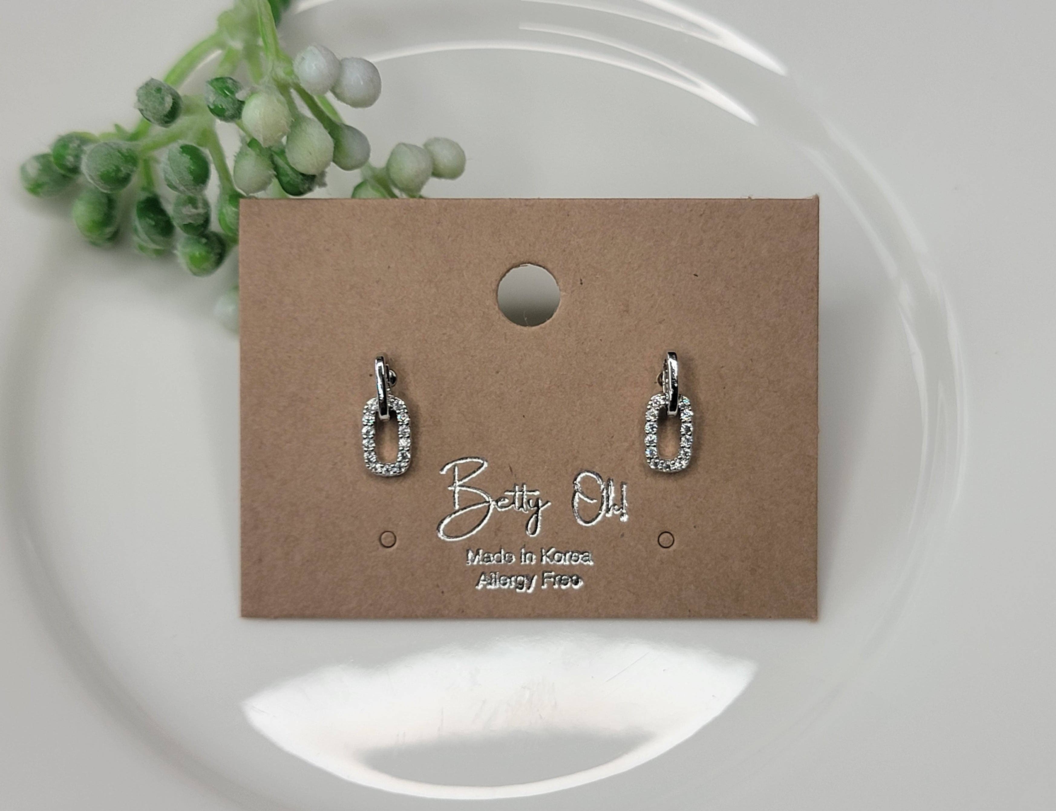 CZ Mini Dangle Earrings