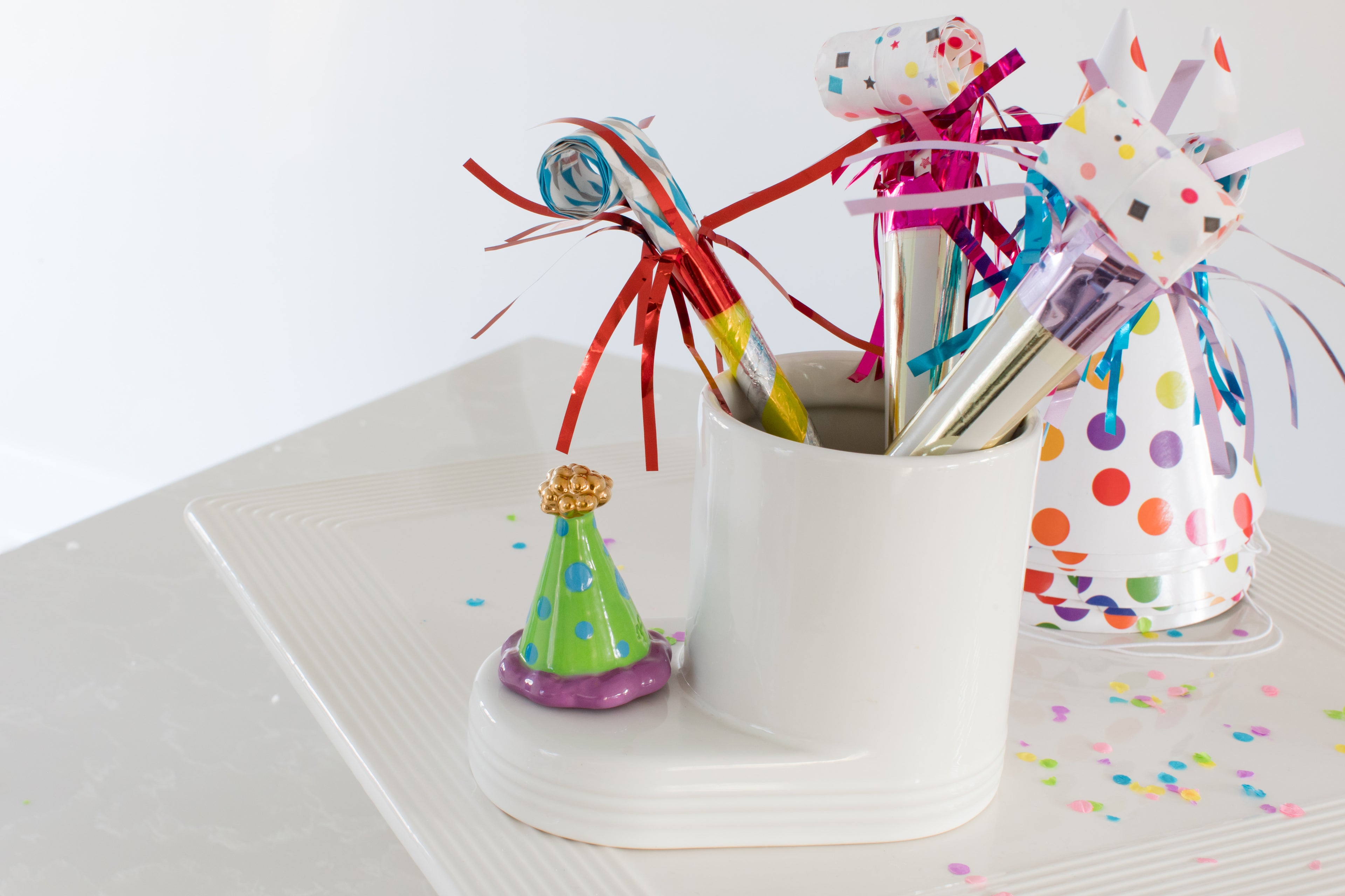 Nora Fleming Pinstripes Round Cutie Container