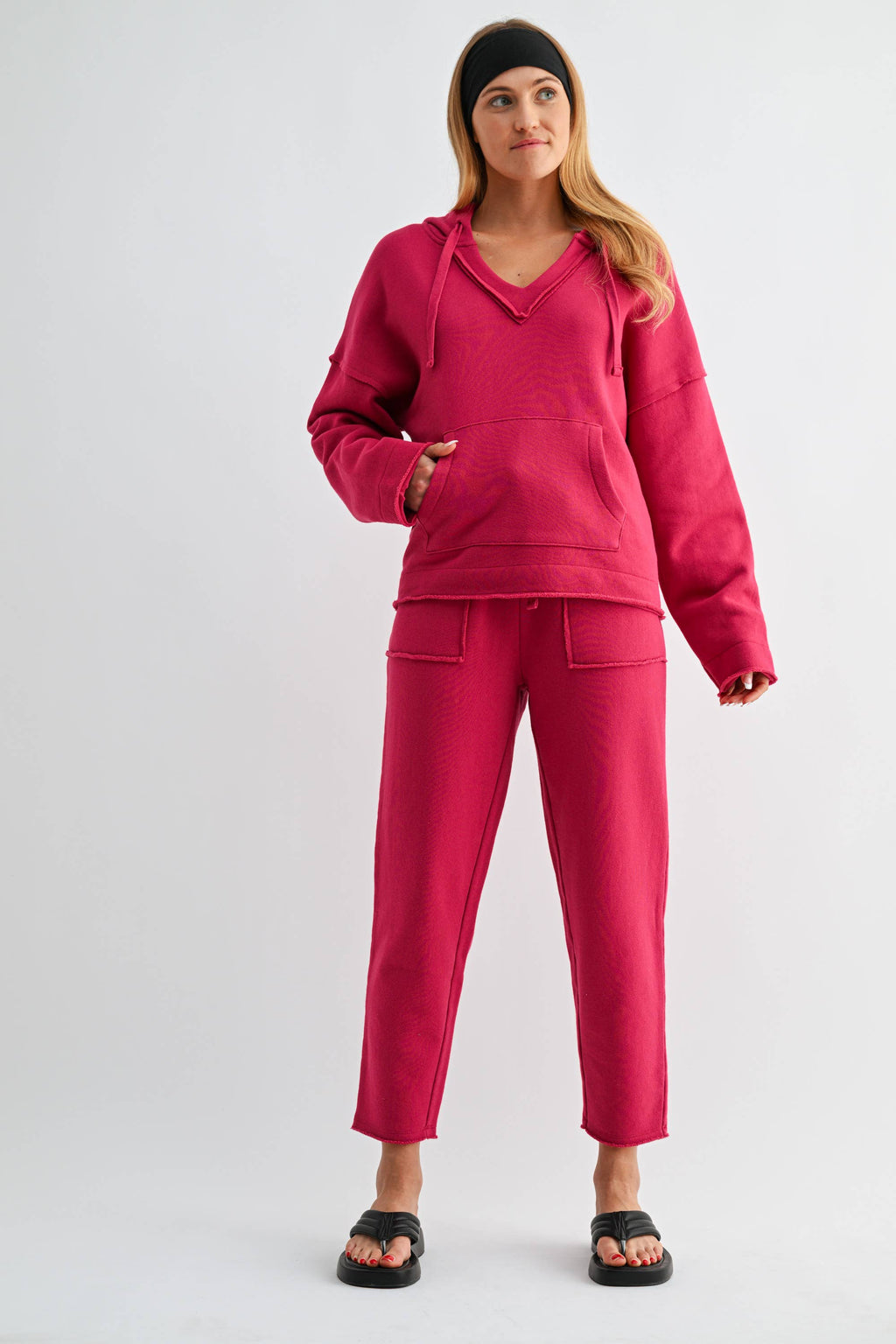 Malibu Tapered Pants | PLUM PINK