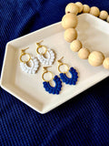 Scalloped Clay Earrings