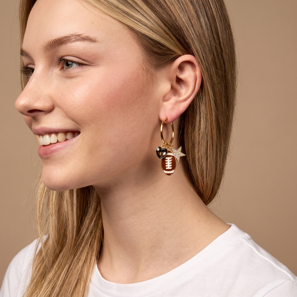 Signature Hoop Earrings-Gameday Glitz