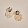 Marble Muse Earrings–Toffee Glow
