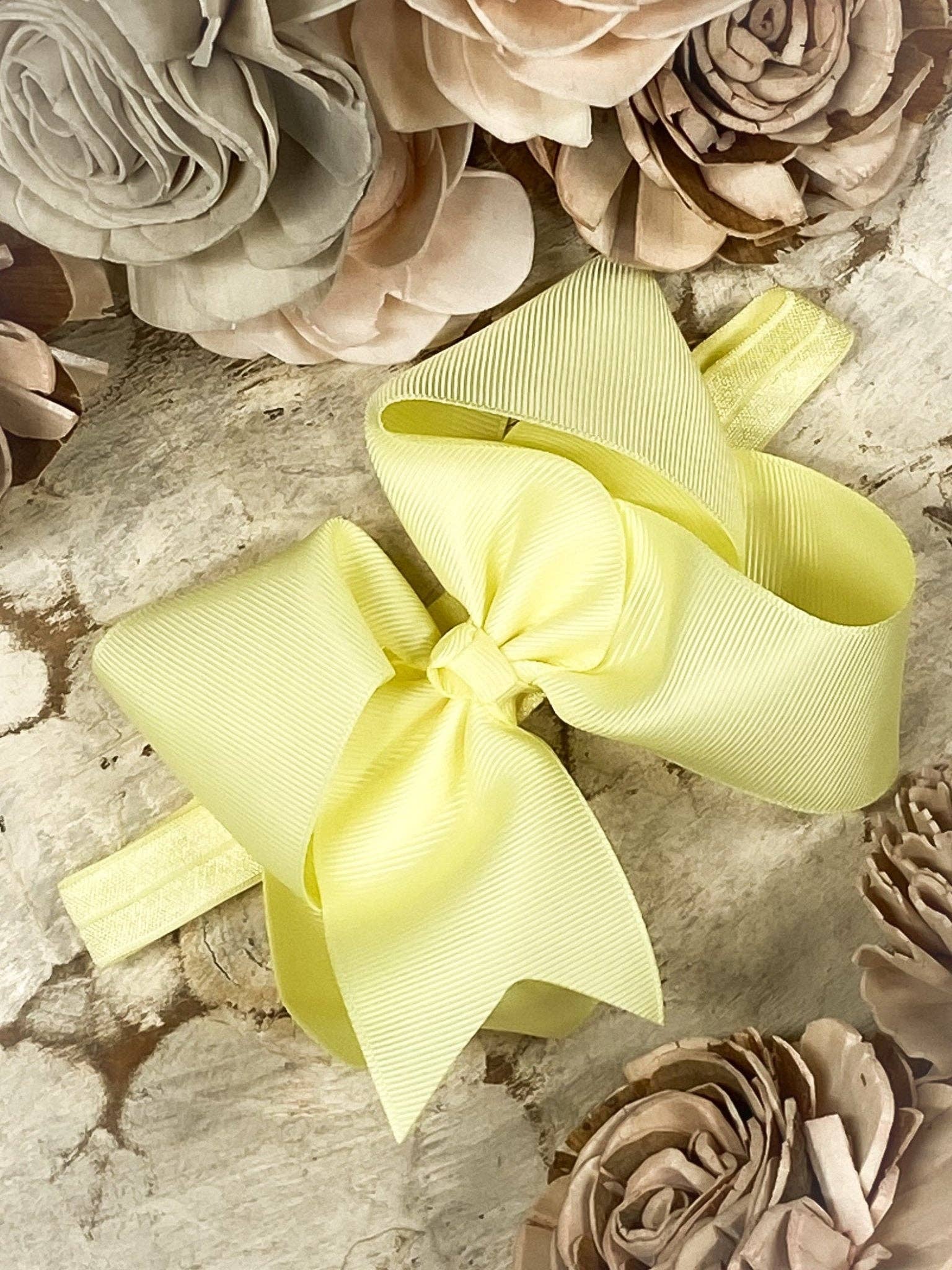 4.5" Classic Grosgrain Hair Bow | Alligator Clip, Satin Headband, or French Clip