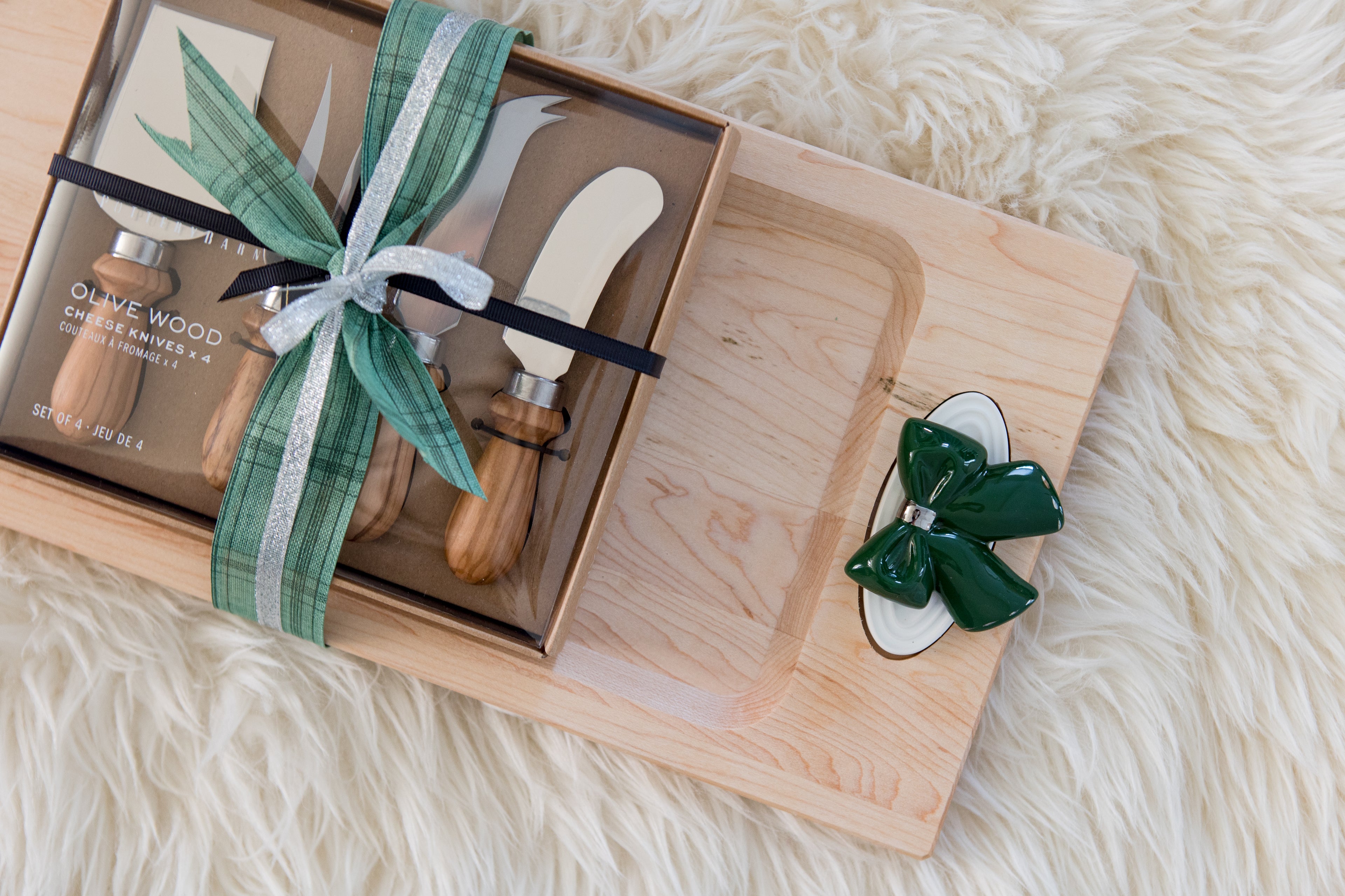 Nora Fleming Maple Bread Board